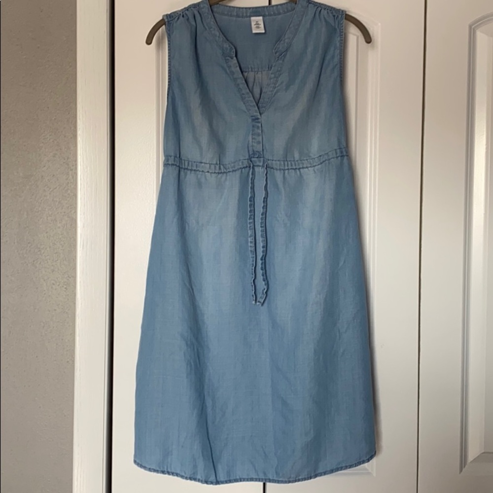 Old Navy maternity jean dress